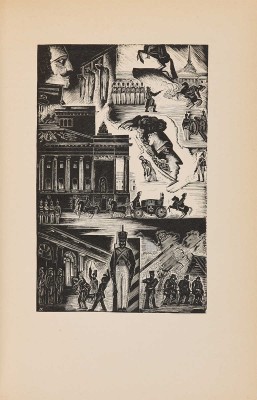Сто лет. Александринский театр - театр Госдрамы / Худ.: Л.С. Хижинский, Н.В. Алексеев, М.А. Шерлинг. Л., 1932.